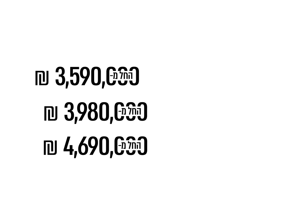 מגוון רחב של דירות לבחירתכם מיני פנטהאוזים ופנטהאוזים מרווחים במיוחדבמחירים מיוחדים שאסור לפספס